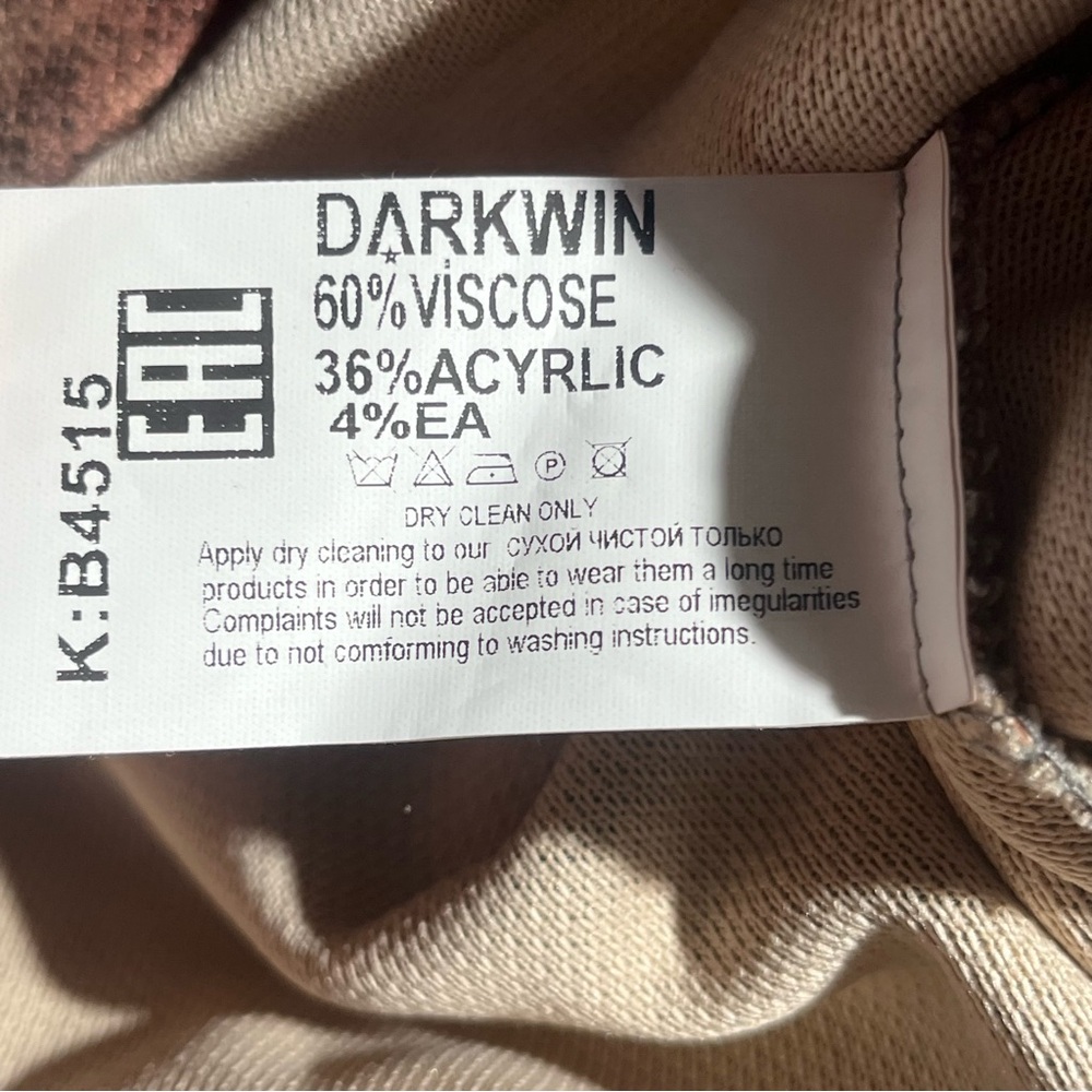 Darkwin Multicolor Abstract Art Pullover Top - image 4